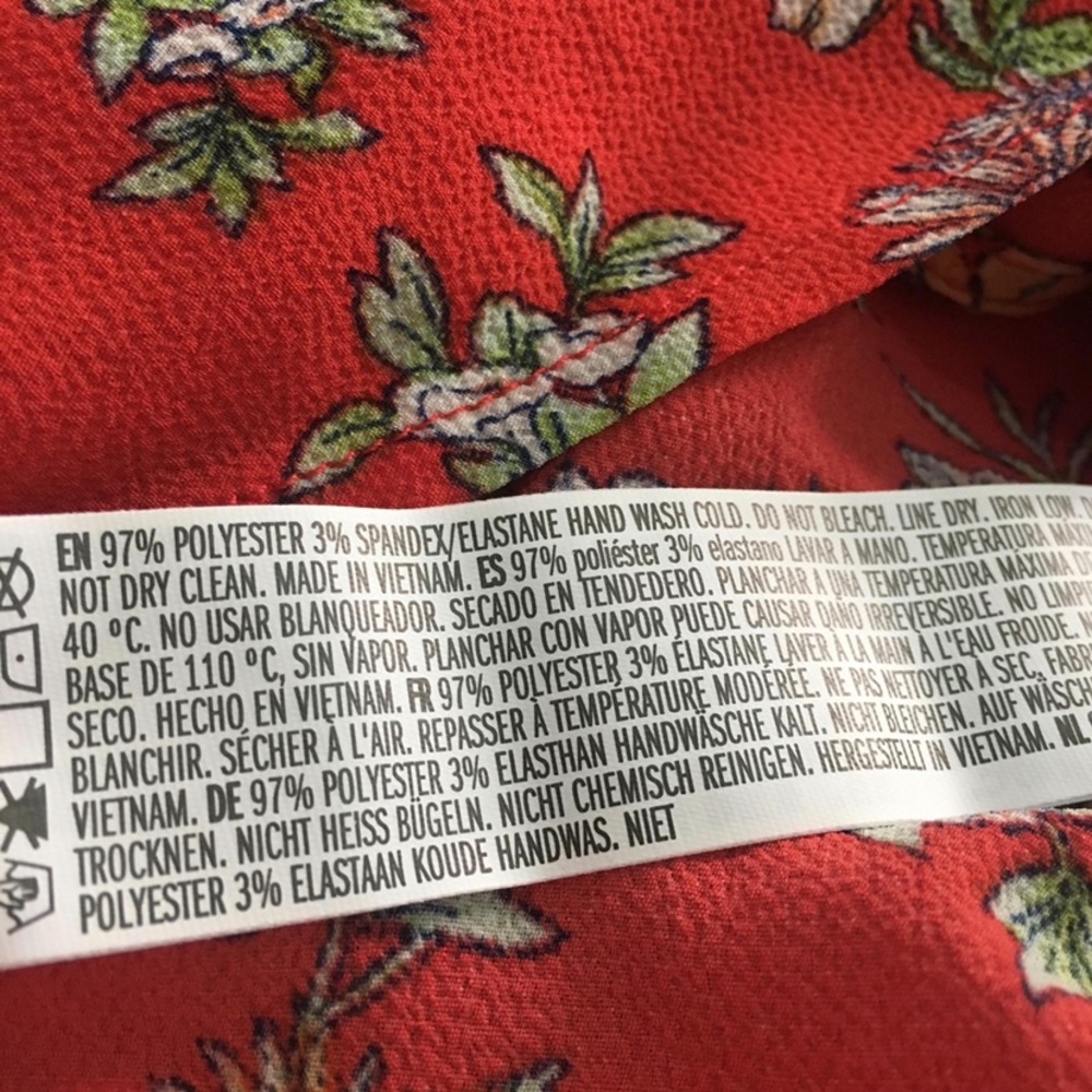 Forever 21 floral surplice wrap midi dress - Picture 11 of 11